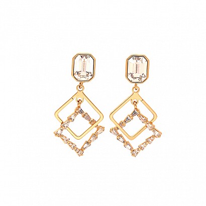 Earrings with Swarovski® Crystals 34/17MM