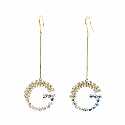 Earrings with Swarovski® Crystals 80/27MM
