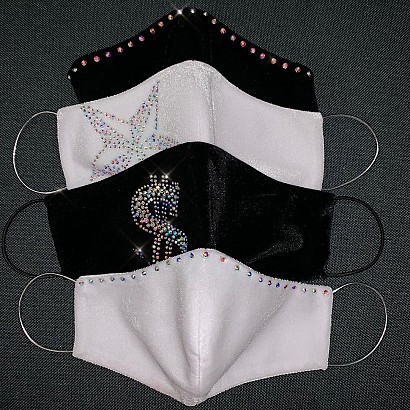 Face mask with Swarovski® Crystals AB